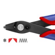 Cleste diagonal pentru electronisti - Super Knips XL, cu suprafata brunata si manere cu manson bicomponent, Knipex