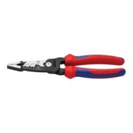 Cleste multifunctional - 5 in 1 - pentru electricieni, cu strat protector negru lustruit si manere cu manson bicomponent, Knipex