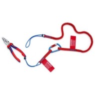 Cleste combinat cu varf ascutit, strat protector negru lustruit si manere cu manson bicomponent, L 185 mm, Knipex