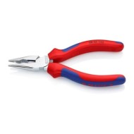 Cleste combinat cu varf ascutit, cu suprafata cromata si manere cu manson bicomponent, L 145 mm, Knipex