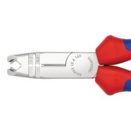 Cleste dezizolator multifunctional, cu suprafata cromata si manere cu manson bicomponent, Knipex