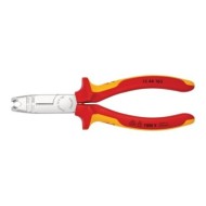 Cleste dezizolator multifunctional, cu suprafata cromata si manere cu manson bicomponent VDE 1000 V, Knipex