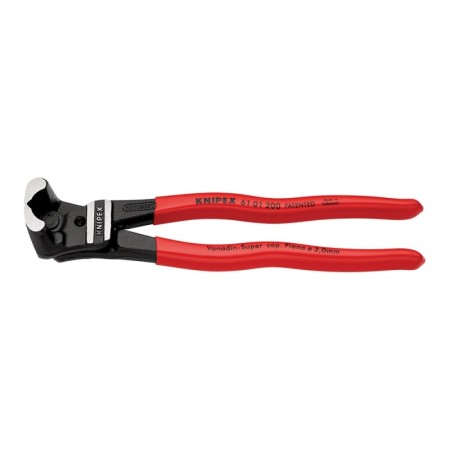 Cleste de taiere frontala pentru bolturi, cu taiere inclinata exterioara si manere cu manson din plastic, Knipex