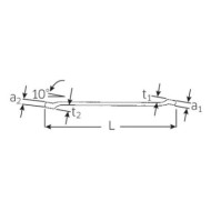 Cheie dubla inelara, inclinata 10°, profesionala - DIN 897, Stahlwille
