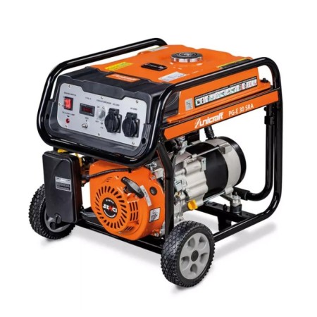 Generator electric model PG-E 30 SRA combustibil benzina, tensiune 230 V, sistem de pornire manual, Unicraft