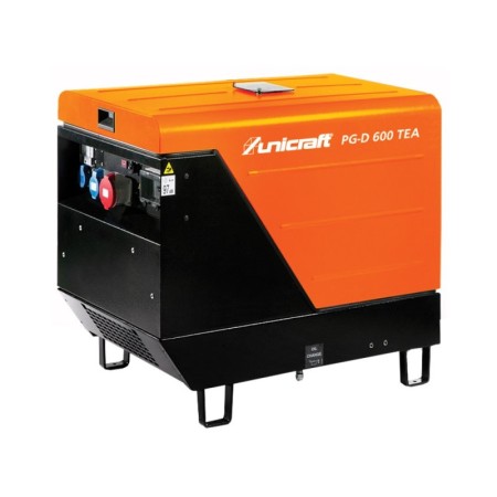 Generator electric, model PG-D 600 X-TEA, combustibil motorina, tensiune 230 / 400 V, capacitate rezervor 24 l, Unicraft