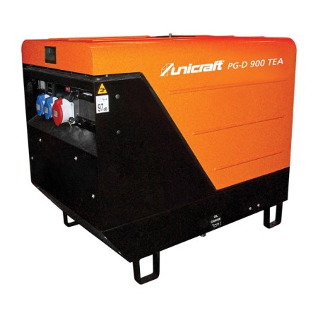 Generator electric, model PG-D 900 X-TEA, combustibil motorina, tensiune 230 / 400 V, capacitate rezervor 24 l, Unicraft