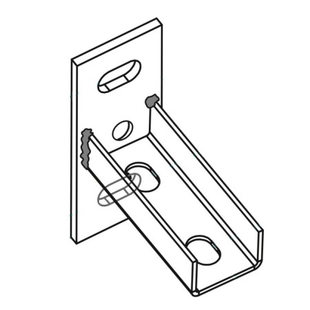 Suport Vertical de sustinere pentru profile 38x40, 40x60, 41x21, 41x41 mm ,Rocast