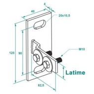 Suport Orizontal pentru profile 27x15, 27x18, 28x30 mm ,Rocast