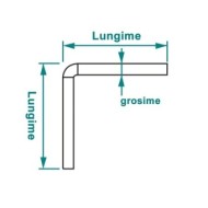 Coltar unghi 90°  pentru profile ,Rocast