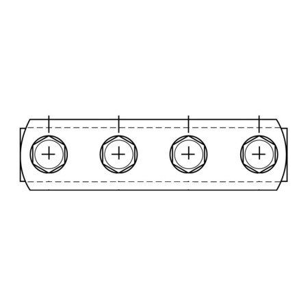 Conector 40 x 160 pentru profile, surub M8 x 20 ,Rocast