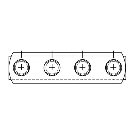 Conector 28 x 160 pentru profile, surub M8 x 20 ,Rocast