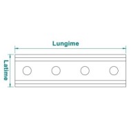 Conector 184 x 52 pt. profile 41 x 21, 41 x 41 ,Rocast