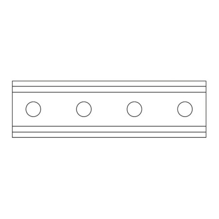 Conector 184 x 25 pt. profile 41 x 21, 41 x 41 ,Rocast