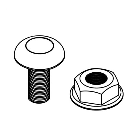 Set de prindere surub M 8 x 15 + piulita M8 cu flansa pentru paturi de cabluri ,Rocast