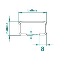 Profile perforate pentru montaj 8.5 x 20 ,Ø11 ,Rocast