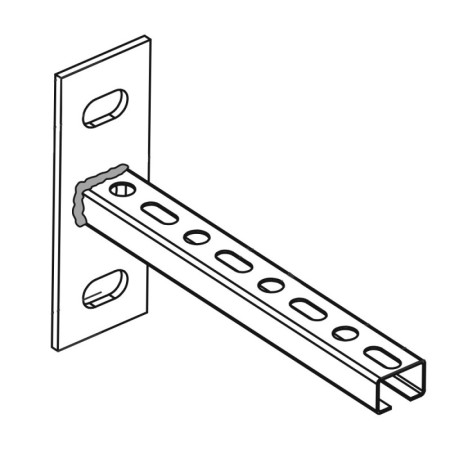 Consola suport CL27, Sectiune 27 x 18 mm, Zincata ,Rocast