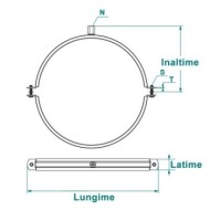 Colier pentru ventilatie - HKS ,Rocast