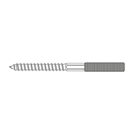 Prezon filetat M10 cu cap Torx pentru lemn, zincat ,Rocast