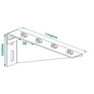 Consola de perete RMWBH 20-60 , sudata, zincata ,Rocast