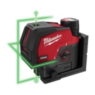 Nivela laser model M12 Clip cu linie transversala verde si puncte de verticala cu acumulator, Milwaukee