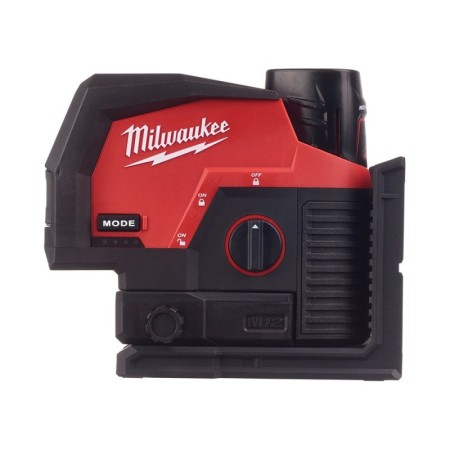 Nivela laser model M12 Clip cu linie transversala verde si puncte de verticala fara acumulator, Milwaukee