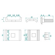 Conector pentru paturi din sarma ,Rocast