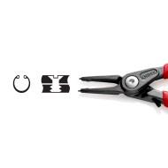 Cleste de precizie Heavy Duty pentru inele de siguranta interioare cu limitator de deschidere si articulatie cu bolt, Knipex