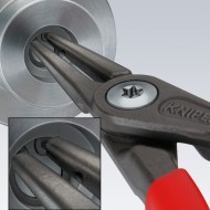 Cleste de precizie Heavy Duty pentru inele de siguranta interioare cu limitator de deschidere si articulatie cu bolt, Knipex