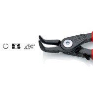 Cleste de precizie Heavy Duty pentru inele de siguranta interioare cu limitator de deschidere, 90°, Knipex