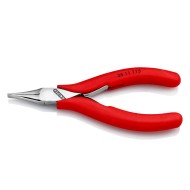 Cleste de precizie de prindere pentru electronisti, suprafata lustruita si manere cu manson din plastic, L 115 mm, Knipex