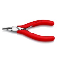 Cleste de precizie de prindere pentru electronisti, suprafata lustruita si manere cu manson din plastic, L 115 mm, Knipex