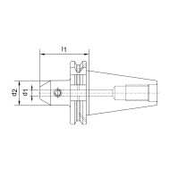 Portscule prindere conform DIN 69871 AD-B, pentru scule cu coada cilindrica, cu canal interior de racire, Con SK 40, FORTIS