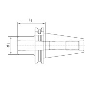 Adaptor cu blocare, DIN 69871 - con Morse, FORTIS