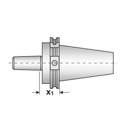 Adaptor DIN 69871 A, B12 -...