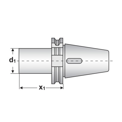 Adaptor DIN 69871 AD, con...