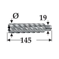 Carotiere HSS, rectificate, cBN, prindere Weldon 3-4, adancime de taiere 110.0 mm, RUKO