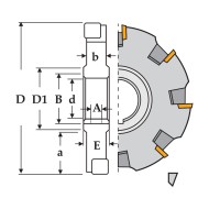 Freze disc cu placute amovibile, 0930.95, 0940.95, CANELA