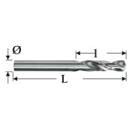 Burghie EXTRA-SCURTE pentru pre-gaurire, elicoidale, HSS-G, tip N - gama profesionala, RUKO