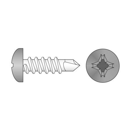 Surub autoforant cu cap bombat forma " N " DIN 7504, Rocast