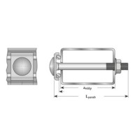 Surub de gard model SG, zincat, Rocast