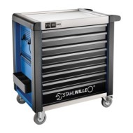 Dulap mobil pentru scule, 8 sertare, model 98/8B, culoare albastra, L x l 1001 x 1020 mm, capacitate de incarcare 1400 kg, Stahlwille