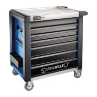 Dulap mobil pentru scule, 7 sertare,model 98/7B, culoare albastra, L x l 1001 x 1020 mm, capacitate de incarcare 1400 kg, Stahlwille