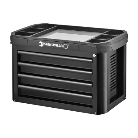 Cutie cu sertare pentru scule, model 93 TOP BOX, dimensiuni sertare 530 x 351 x 68 mm, vopsit negru RAL 9005, Stahlwille