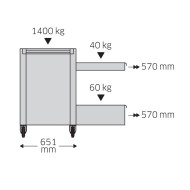 Dulap mobil pentru scule, 8 sertare, model 98/8A, culoare antracit, L x l 1001 x 1020 mm,  Stahlwille