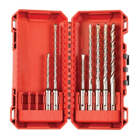 Set de burghie M2 pentru ciocan rotopercutor, 7 piese, SDS-plus - gama Heavy-Duty, Milwaukee