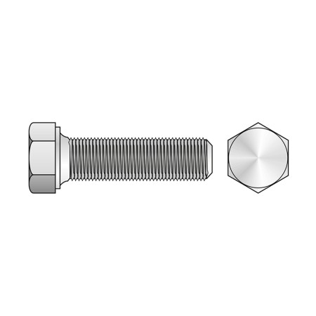 Surub cu cap hexagonal total filetat cu pas fin DIN 961, Rocast