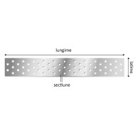 Placa perforata 1.5 mm, zincata, Rocast