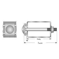 Surub de gard model SG, zincat, Rocast